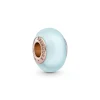 Pandora – Matt Blå Muranoglass Charm