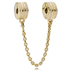 Pandora Shine – Pandora Logo Safety Chain – Charm