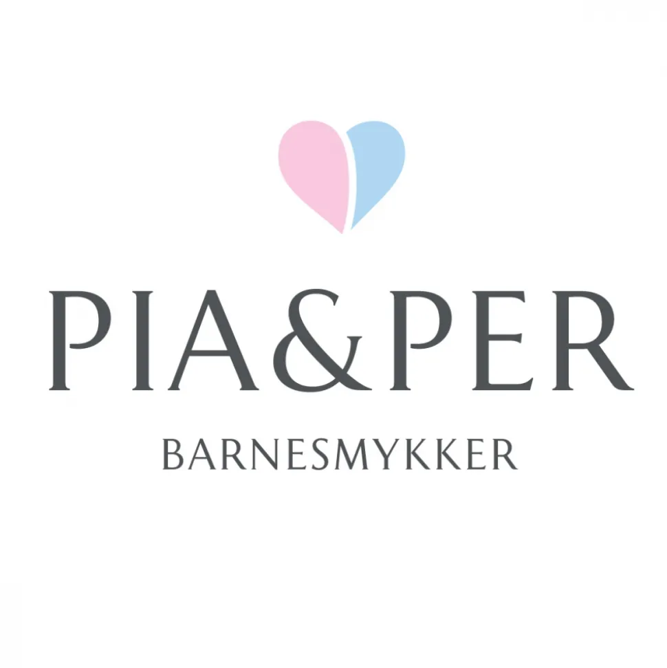 Pia&Per – SØLV – ANHENG,HJERTE ROSA EMALJE