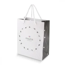 Pia&Per – SØLV – CHARMS-ARMBÅND S0MMERFUGL LYS BLÅ EMALJE