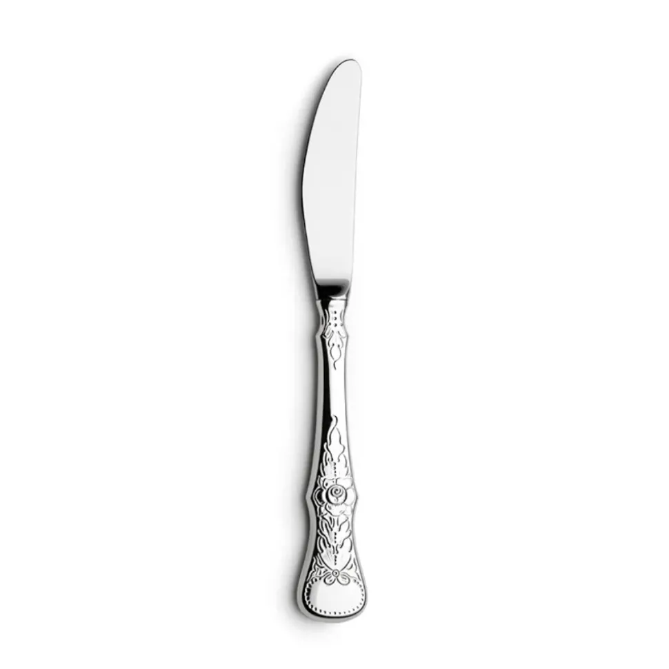 Rose – Liten spisekniv med langt skaft – Sølv