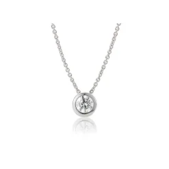 Saint Maurice – enstens diamantanheng i hvitt gull – 0,25 ct