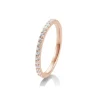 Saint Maurice – Eternity Ring I Rose Gull Med Diamanter 0,36 ct