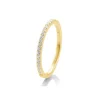 Saint Maurice – Eternity Ring I Gult Gull Med Diamanter 0,26 ct