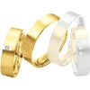 Saint Maurice – Twin Set giftering i gult gull – 5,5 mm – Herremodell