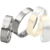 Saint Maurice – Twin Set giftering i hvitt gull – 5,5 mm – Damemodell med diamanter