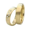 Saint Maurice – Twin Set giftering i gult gull – 5,5 mm – Herremodell