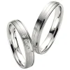 Saint Maurice – Twin Set giftering i hvitt gull – 4 mm – Herremodell