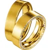 Saint Maurice- Infinity Giftering- Gult gull- 6mm- Damemodell med diamanter