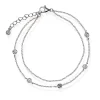 Shapes by Gulldia – Heat Double Chain armbånd i sølv