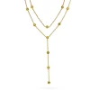 Shapes by Gulldia – Heat Double Chain halssmyke i forgylt sølv