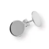 Silver by Frisenberg – Håndlaget ørepynt i sølv med blank overflate – 11 mm bredde.