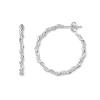 Silver by Frisenberg – Tvinna øreringer i sølv – 30 mm/2,8 mm