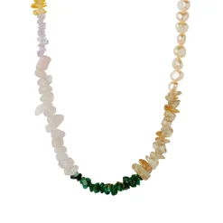 Stine A Jewelry – Crispy Coast halssmykke med perler og edelstener