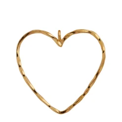 Stine A Jewelry – Funky Heart anheng i forgylt sølv