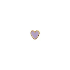 Stine A Jewelry – Petit Love Heart Purple Sorbet Enamel Gold