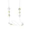 Susanne Friis Bjørner – Langt sølvkjede med rose quartz, lemon quartz og phrenite