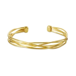 Susanne Friis Bjørner-sølv-armring forgyldt