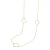 Susanne Friis Bjørner-sølv-kjede-forgyldt med sirkler