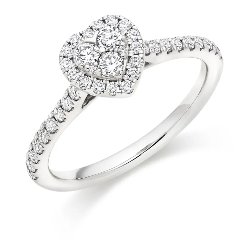 The Raphael Collection – Diamantring i hvitt gull – Totalt 0,60 ct