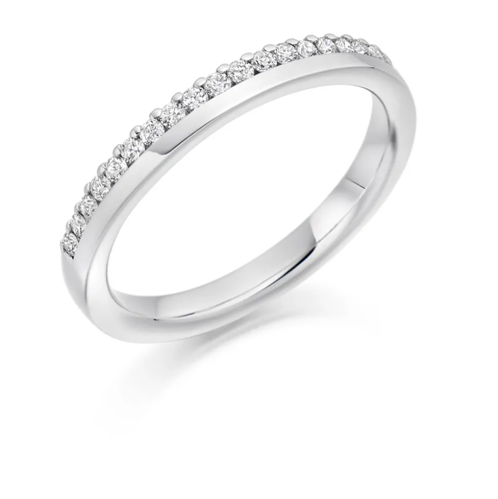 The Raphael Collection – Diamantring i hvitt gull – 2,7 mm – 0,22 ct