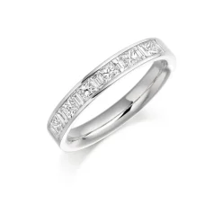 The Raphael Collection – Diamantring i hvitt gull – 3,5 mm bred, totalt 0,75 ct