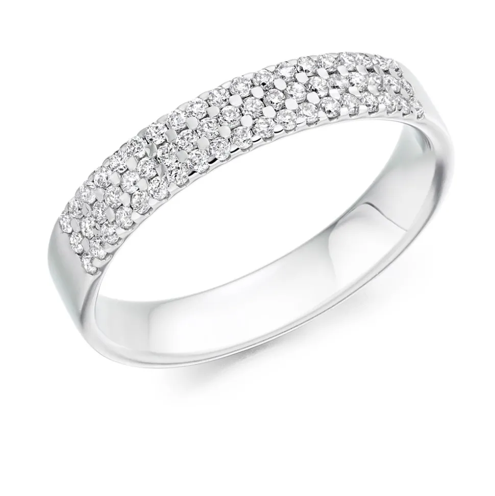 The Raphael Collection – Diamantring i hvitt gull – 3,7 mm – 0,35 ct
