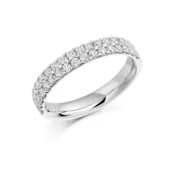 The Raphael Collection – Diamantring i hvitt gull – 3,7 mm bred, totalt 0,75 ct