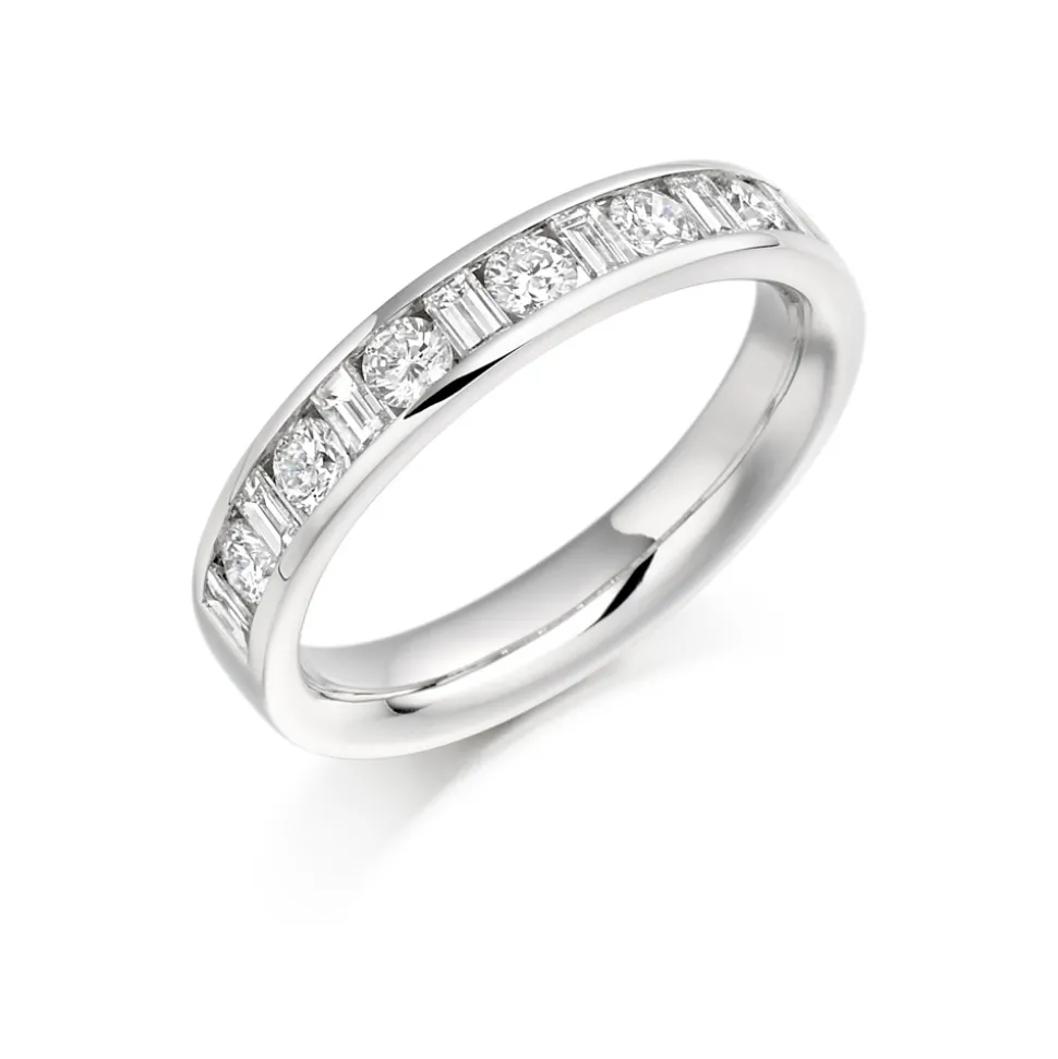 The Raphael Collection – Diamantring i hvitt gull – 3,9 mm bred, totalt 0,76 ct