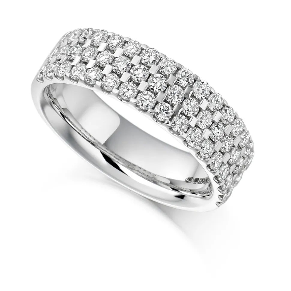 The Raphael Collection – Diamantring i hvitt gull – 5,8 mm bred – 1,05 ct