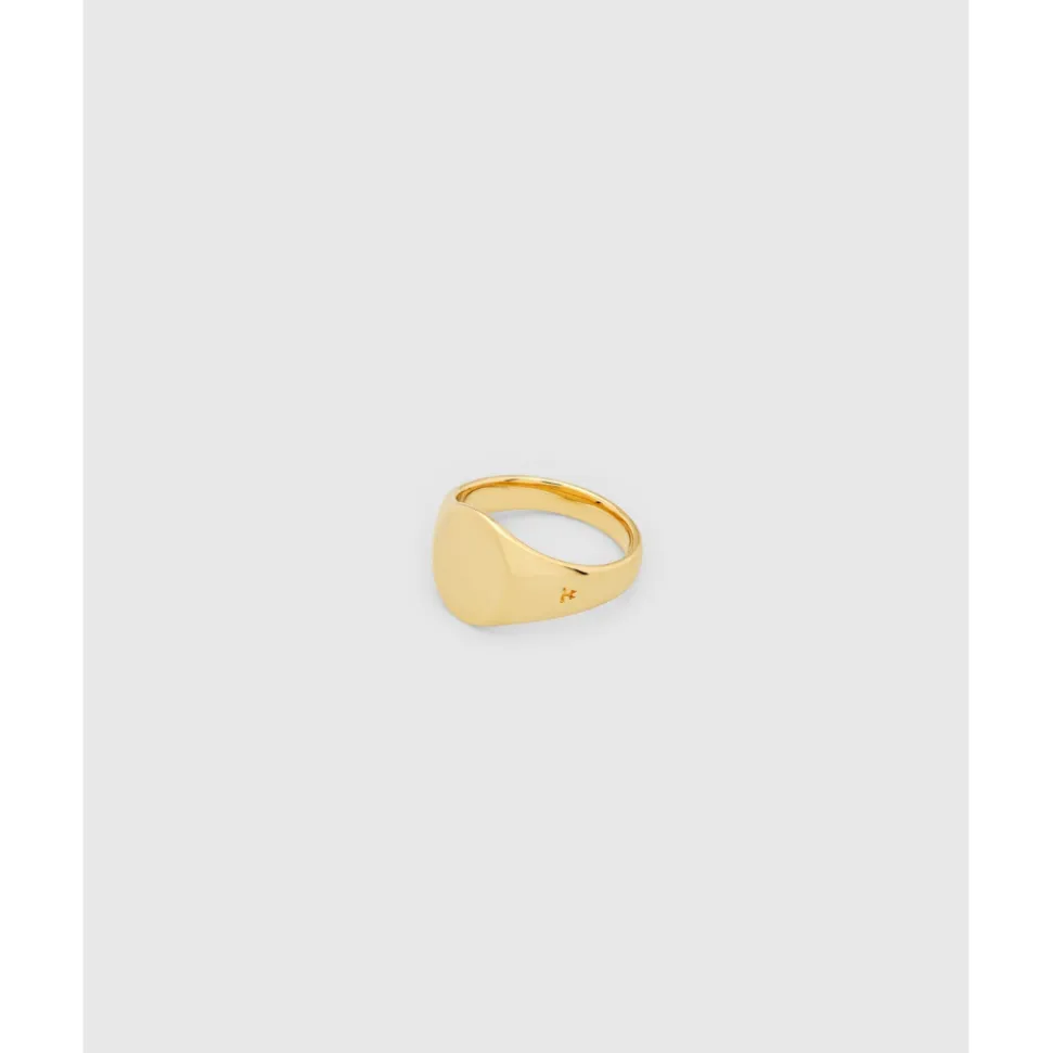 Tom Wood – Mini Signet ring i 9k gult gull- Oval