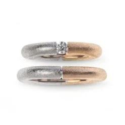 Van Bergen – Forlovelses-/giftering – Roma – Gult og hvitt gull med diamant, damemodell