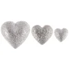 Van Bergen – Hjerte-ørepynt i 14k hvitt gull – Golden/Love heart – Medium versjon