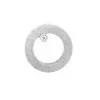 Van Bergen -Smykkelås-Circle i hvitt gull med 2 x 0,02 ct diamlanter TWSI- medium
