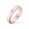 Wedding by Frisenberg – Giftering i rosegull – 4 mm bred – 0,05 ct TW/SI
