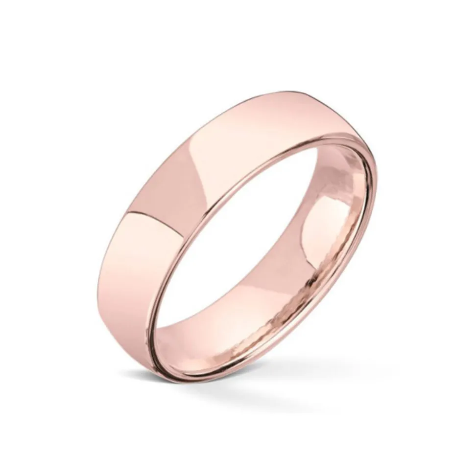 Wedding by Frisenberg – Giftering i rose gull – 5 mm bred