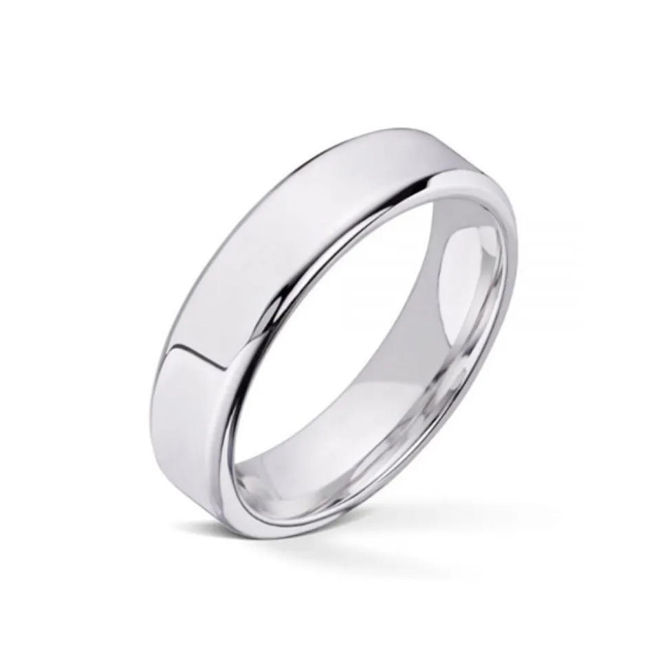 Wedding by Frisenberg – Giftering i hvitt gull – 5 mm bred