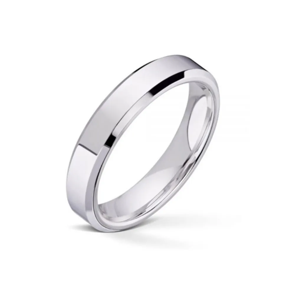 Wedding by Frisenberg – Giftering i hvitt gull – 4 mm bred