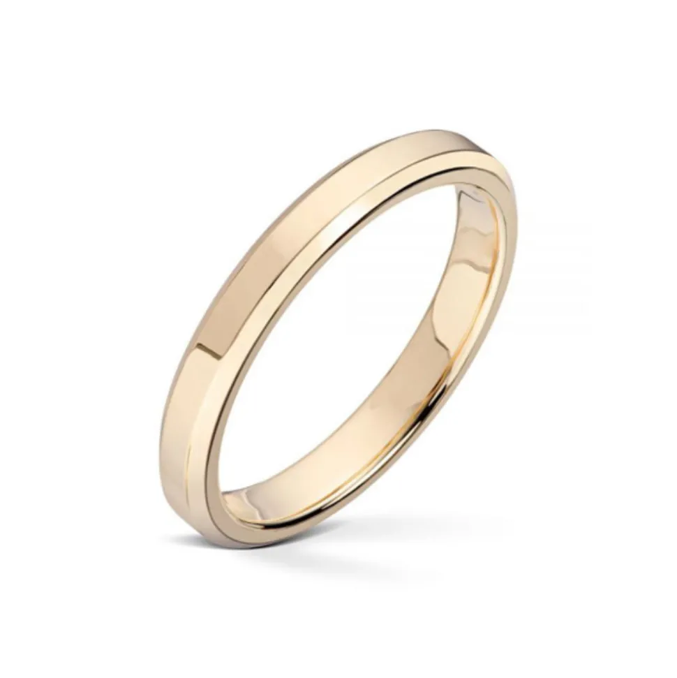 Wedding by Frisenberg – Giftering i gult gull – 3 mm bred