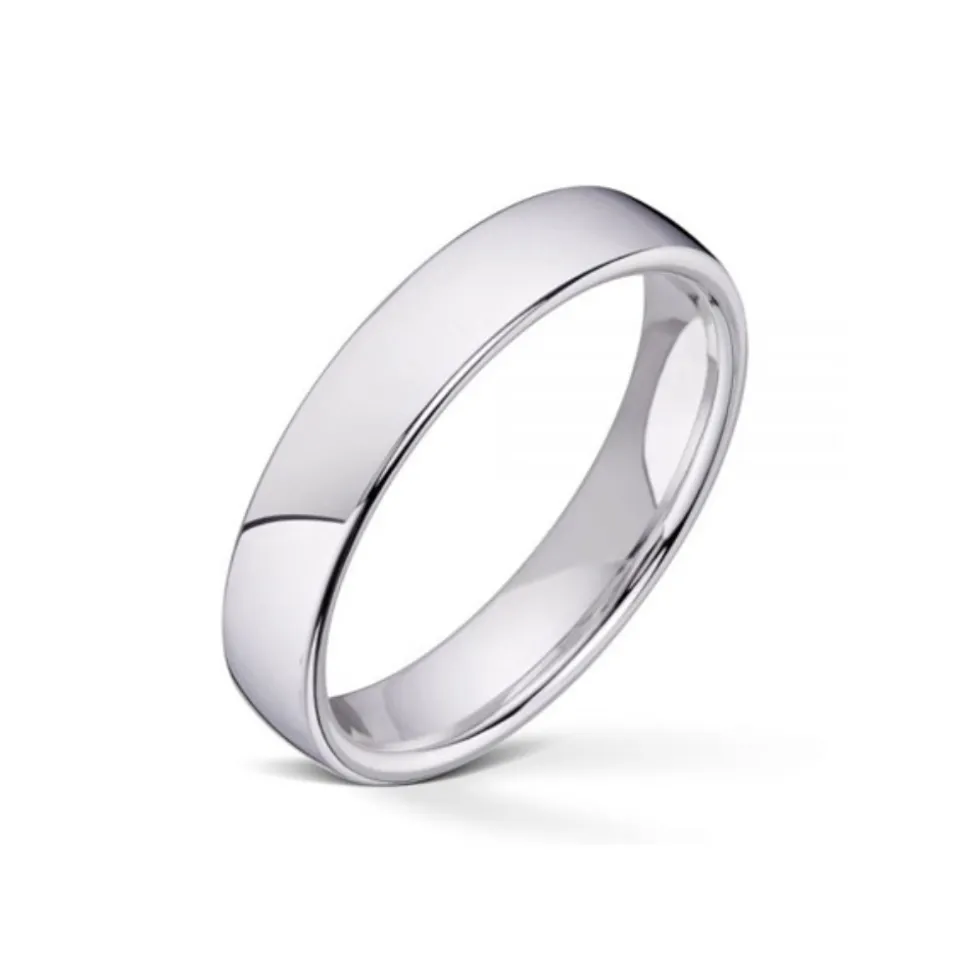 Wedding by Frisenberg – Giftering i hvitt gull – 4 mm bred