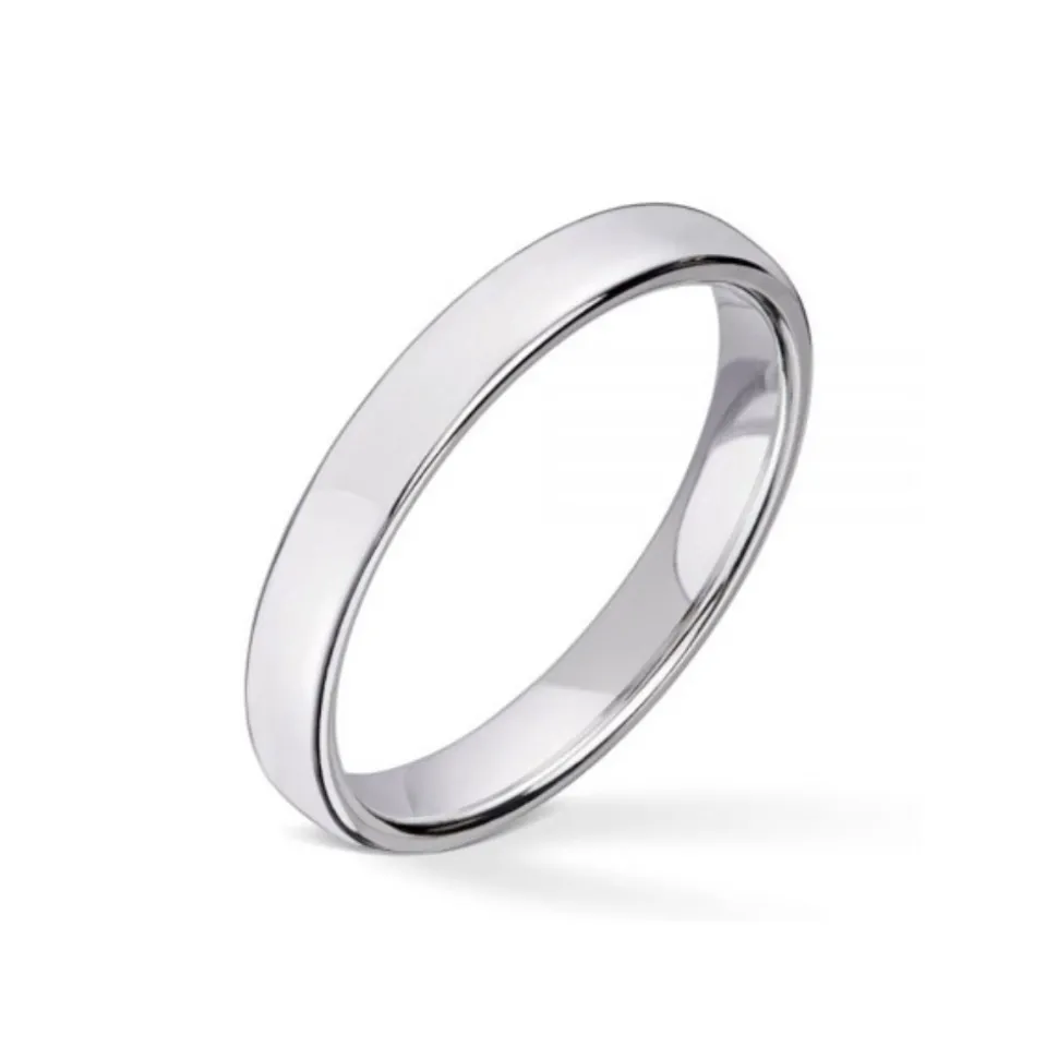 Wedding by Frisenberg – Giftering i hvitt gull – 3 mm bred