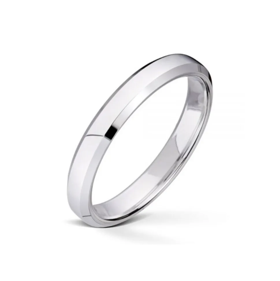 Wedding by Frisenberg – Giftering i hvitt gull – 3 mm bred