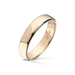 Wedding by Frisenberg – Giftering i gult gull – 4 mm bred