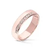 Wedding by Frisenberg – Giftering i rosegull – 5 mm bred – 0,10 ct TW/SI