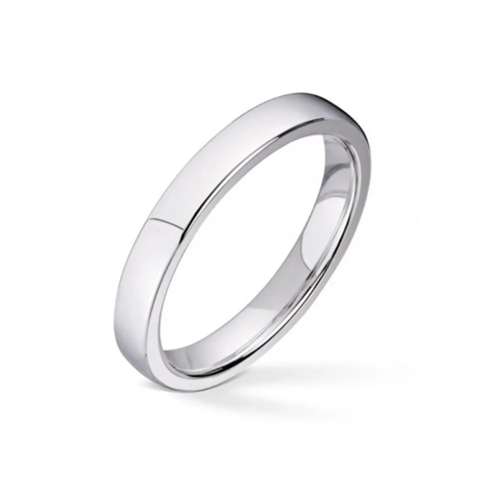 Wedding by Frisenberg – Giftering i hvitt gull – 3 mm bred