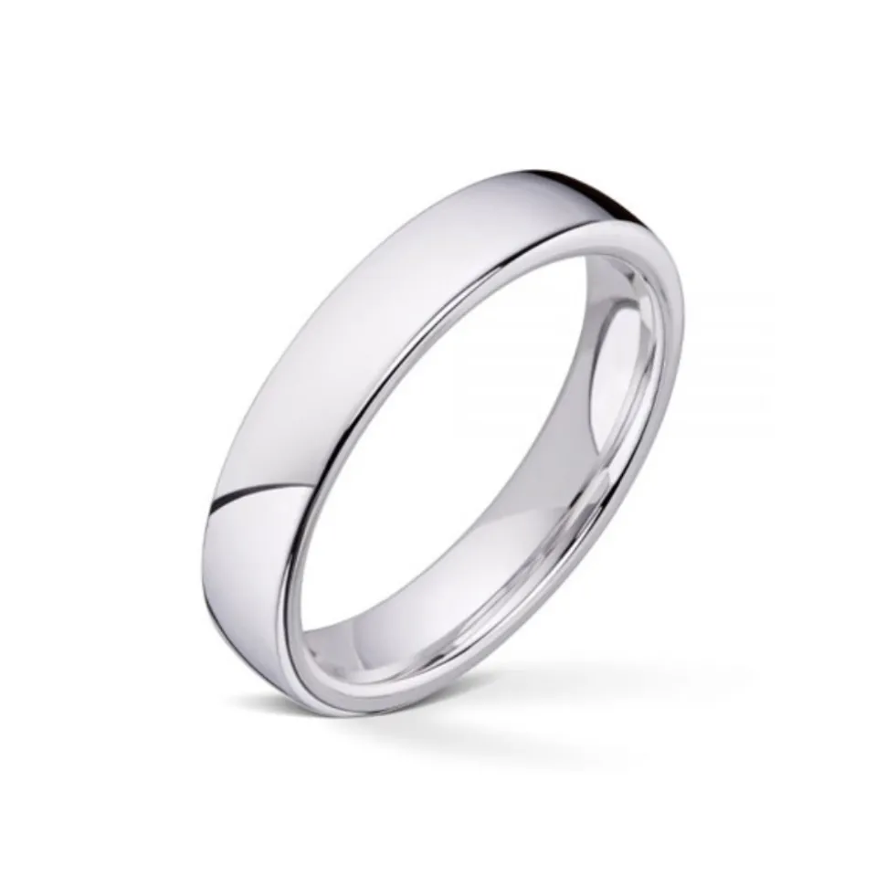Wedding by Frisenberg – Giftering i hvitt gull – 4 mm bred