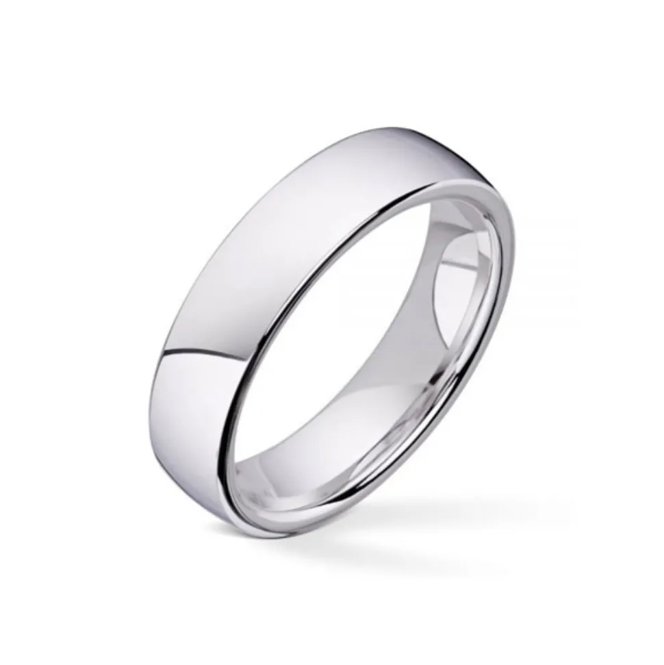 Wedding by Frisenberg – Giftering i hvitt gull – 5 mm bred